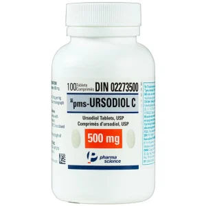 Thuốc Ursodiol C 500mg PharmaScience điều trị xơ gan ứ mật, làm tan sỏi mật (100 viên)