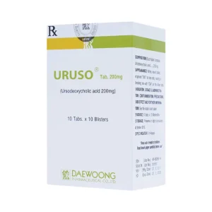Thuốc Uruso Tab. 200mg Daewoong điều trị sỏi mật (10 vỉ x 10 viên)
