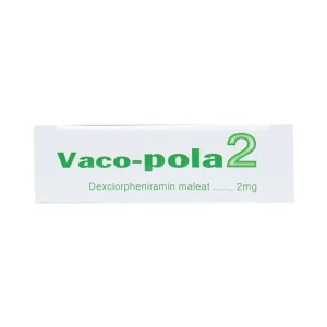 Thuốc Vaco-pola2 Vacopharm điều trị sổ mũi dị ứng, viêm mũi (2 vỉ x 15 viên)