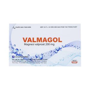 Thuốc Valmagol 200mg Davipharm điều trị các cơn đau toàn thể, cục bộ (10 vỉ x 10 viên)