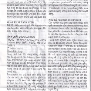 Thuốc Vastarel MR Servier điều trị đau thắt ngực (2 vỉ x 30 viên)