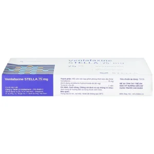 Thuốc Venlafaxine Stella 75mg điều trị các cơn trầm cảm nặng (2 vỉ x 14 viên)