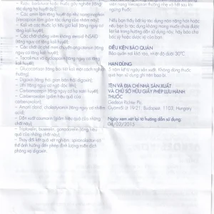 Thuốc Verospiron 50mg Gedeon điều trị tăng huyết áp (3 vỉ x 10 viên)