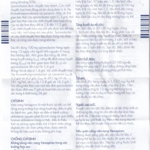 Thuốc Verospiron 50mg Gedeon điều trị tăng huyết áp (3 vỉ x 10 viên)