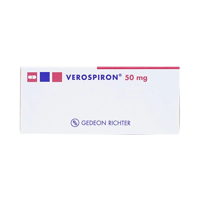 Thuốc Verospiron 50mg Gedeon điều trị tăng huyết áp (3 vỉ x 10 viên)