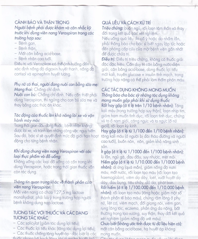 Thuốc Verospiron 50mg Gedeon điều trị tăng huyết áp (3 vỉ x 10 viên)
