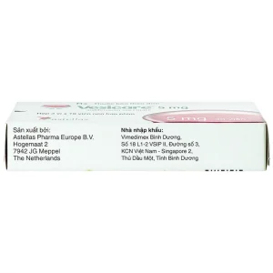 Thuốc Vesicare 5mg Astellas điều trị triệu chứng tiểu không tự chủ (3 vỉ x 10 viên)