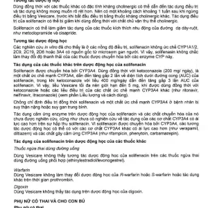 Thuốc Vesicare 5mg Astellas điều trị triệu chứng tiểu không tự chủ (3 vỉ x 10 viên)