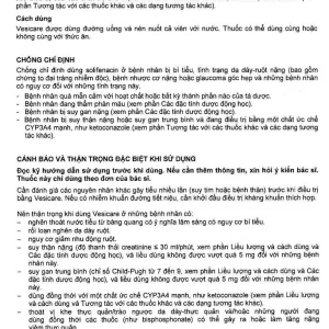 Thuốc Vesicare 5mg Astellas điều trị triệu chứng tiểu không tự chủ (3 vỉ x 10 viên)