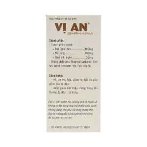 Viên uống Vị An GPharm giúp giảm đau dạ dày, tá tràng (30 viên)