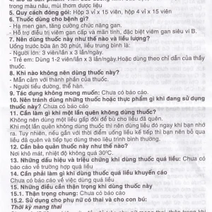 Thuốc Viegan-B Foripharm điều trị hạ men gan, viêm gan (3 vỉ x 15 viên)