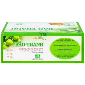 Viên ngậm Bảo Thanh Hoa Linh bổ phế, trừ ho, hoá đờm (20 vỉ x 5 viên)