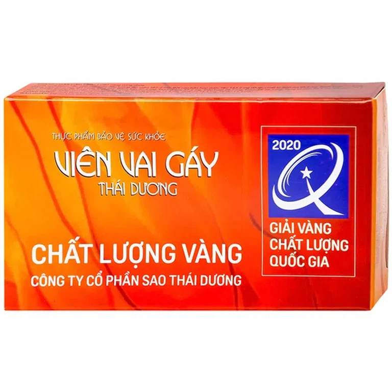 Viên Vai Gáy Thái Dương tăng lưu thông khí huyết, giảm triệu chứng đau mỏi vai gáy (2 vỉ x 6 viên)