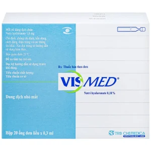 Thuốc nhỏ mắt Vismed TRB Chemedica điều trị khô mắt (20 ống x 0.3ml)