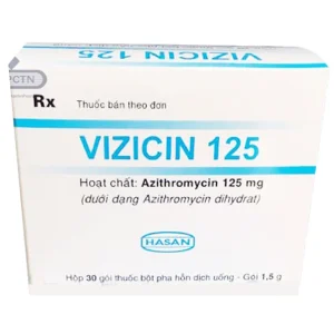 Thuốc Vizicin 125 Hasan điều trị nhiễm khuẩn do vi khuẩn (30 gói x 1.5g)