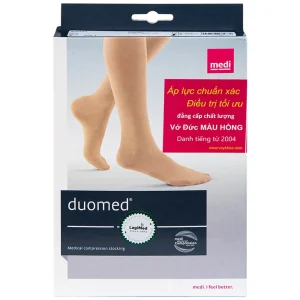 Vớ gối y khoa Duomed size S hỗ trợ điều trị suy tĩnh mạch, phù chân, đau nhức chân