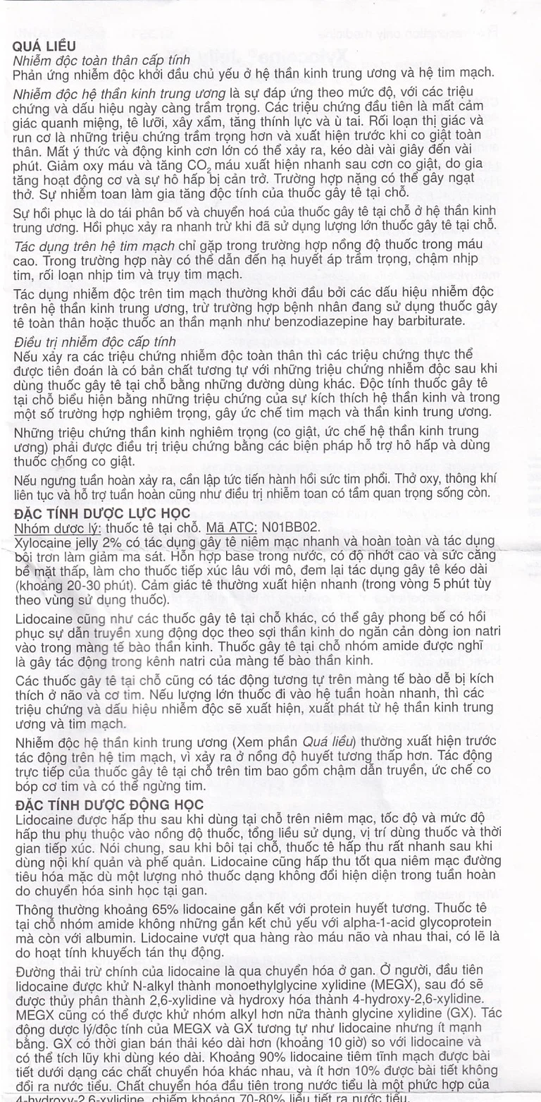 Gel Xylocaine Jelly 2% AstraZeneca gây tê bôi trơn bề mặt (30g)