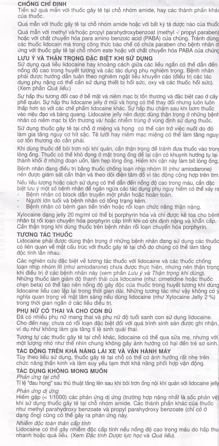 Gel Xylocaine Jelly 2% AstraZeneca gây tê bôi trơn bề mặt (30g)