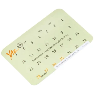 Thuốc Yaz Bayer dùng tránh thai, điều trị mụn trứng cá (1 vỉ x 28 viên)