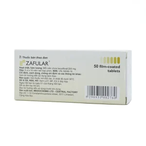 Thuốc Zafular Medochemie điều trị tăng triglyceride máu, tăng lipid máu hỗn hợp (5 vỉ x 10 viên)