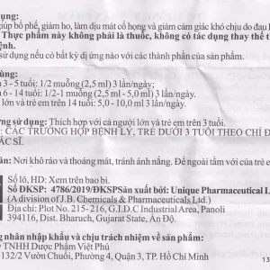 Siro Zecuf Herbal Syrup hỗ trợ bổ phế, giảm ho, làm dịu mát cổ họng (100ml)