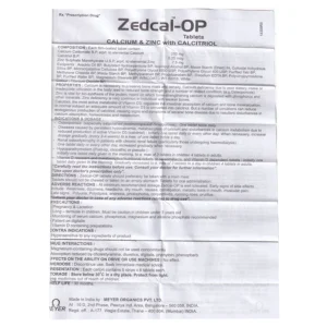 Thuốc Zedcal-OP Meyer điều trị loãng xương (5 vỉ x 6 viên)