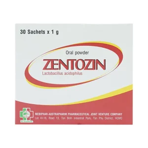 Thuốc bột uống Zentozin Mebiphar điều trị tiêu chảy (30 gói x 1g)