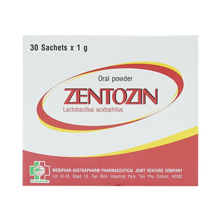 Thuốc bột uống Zentozin Mebiphar điều trị tiêu chảy (30 gói x 1g)