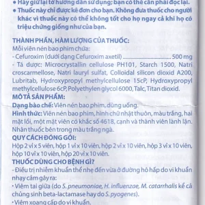 Thuốc Zinmax-Domesco 500mg điều trị nhiễm khuẩn da, nhiễm khuẩn đường tiết niệu (2 vỉ x 5 viên)