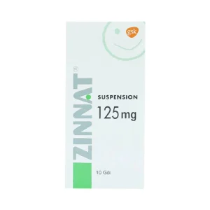 Cốm pha hỗn dịch uống Zinnat Suspension 125mg GSK hỗ trợ điều trị viêm xoang, viêm amidan (10 gói)