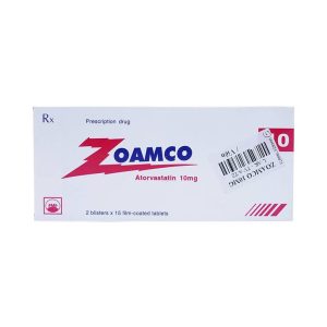 Thuốc Zoamco 10 Pymepharco điều trị rối loạn lipid máu (2 vỉ x 15 viên)