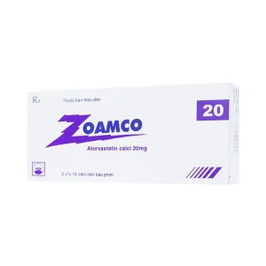 Thuốc Zoamco 20 Pymepharco điều trị rối loạn lipid máu (2 vỉ x 15 viên)