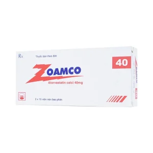 Thuốc Zoamco 40 Pymepharco điều trị rối loạn lipid máu (2 vỉ x 15 viên)