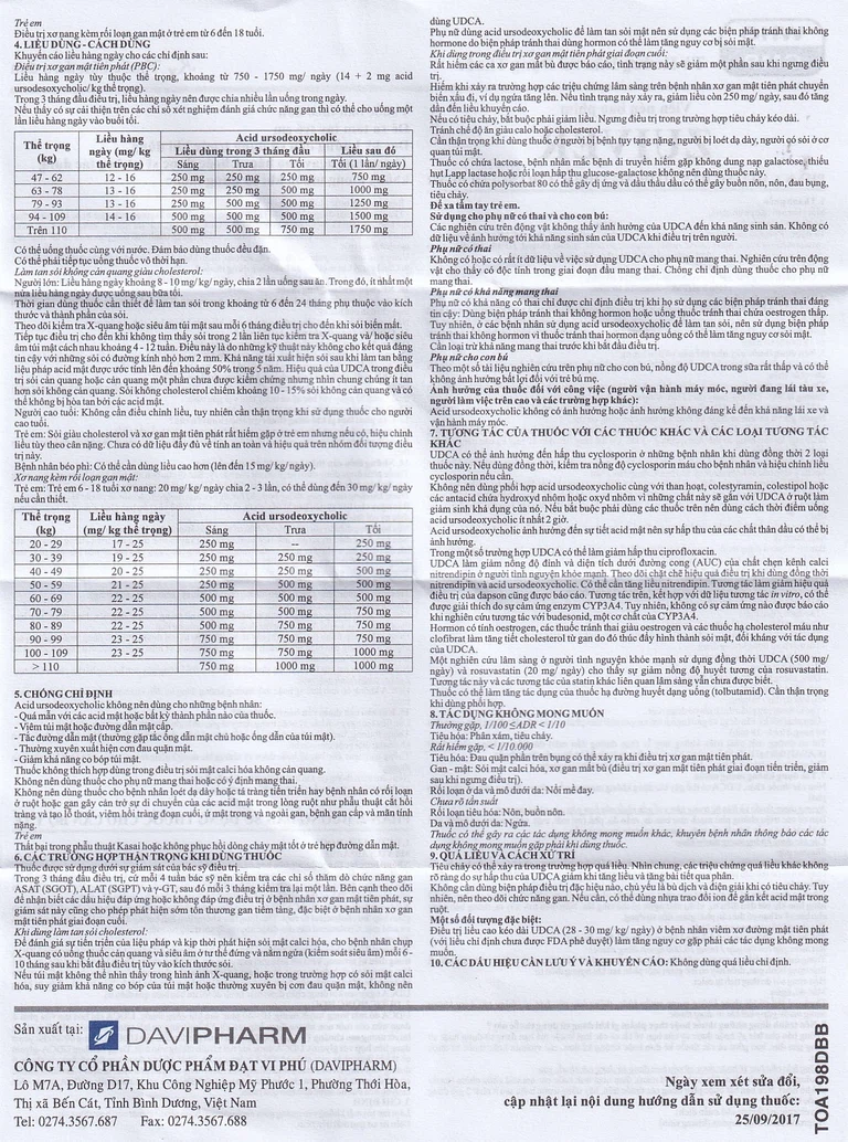 Thuốc Zuiver 300mg DaviPharm làm tan sỏi giàu cholesterol, điều trị sơ gan (3 vỉ x 10 viên)