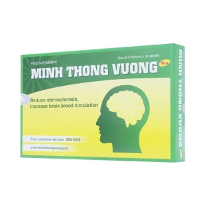 Viên uống Minh Thông Vương IMC hỗ trợ giảm xơ vữa động mạch, tai biến (2 vỉ x 10 viên)