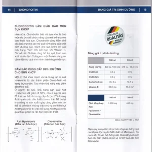 Dung dịch Duo Vital 500ml Gramme Revit giảm đau nhức khớp, thoái hoá khớp