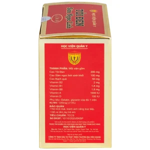 Viên uống Tỏi đen Sâm Ngọc Linh Học Viện Quân Y hỗ trợ tăng cường sức khỏe, chống oxy hóa (60 viên)