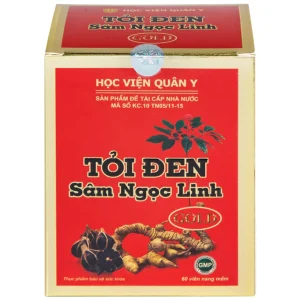 Viên uống Tỏi đen Sâm Ngọc Linh Học Viện Quân Y hỗ trợ tăng cường sức khỏe, chống oxy hóa (60 viên)