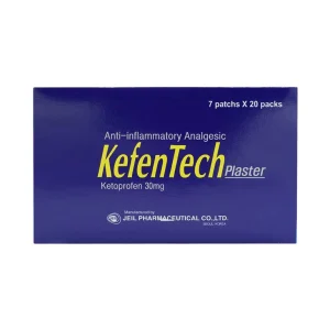 Cao dán KefenTech Plaster Jeil kháng viêm, giảm đau viêm khớp, viêm bao gân, đau cơ (20 gói)