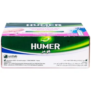Dung dịch vệ sinh mũi Humer Urgo hỗ trợ vệ sinh mũi trong các bệnh tai mũi họng (18 ống x 5ml)