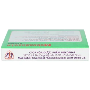Viên nén Mebendazole 500mg Mekophar điều trị nhiễm một hay nhiều loại giun (1 viên)