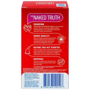 Bao cao su Durex Fetherlite vừa vặn, độ bảo vệ cao (12 cái)