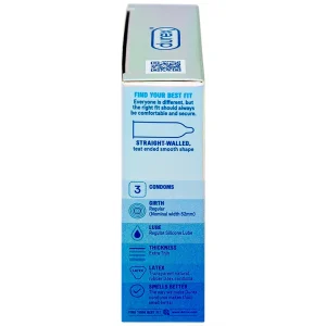 Bao cao su Durex Invisible Extra Thin Extra Sensitive siêu mỏng, vừa vặn và ôm sát (3 cái)