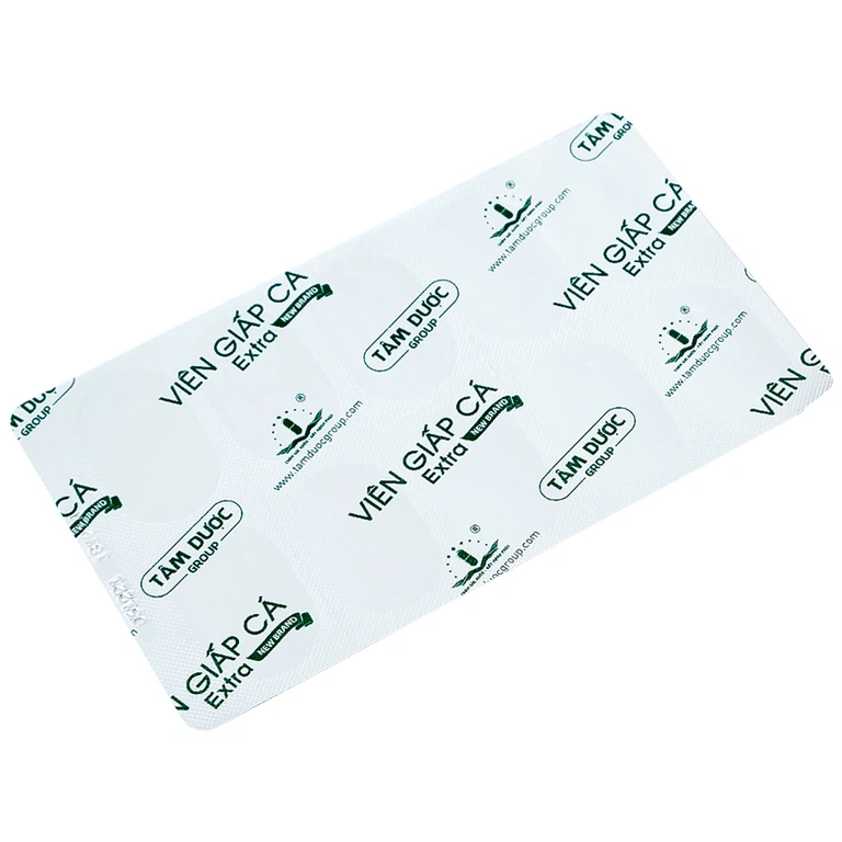 Viên Giấp Cá Extra Hoàng Liên hỗ trợ người bị trĩ, táo bón, tĩnh mạch yêu, dễ vỡ (3 vỉ x 10 viên)