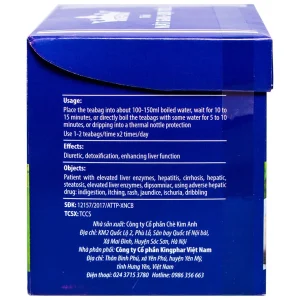 Trà Mát Gan Lợi Tiểu Kingphar tăng cường chức năng gan (20 túi x 2g)