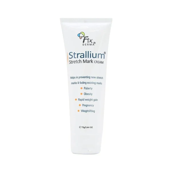 Kem Fixderma Strallium Stretch Mark Cream cải thiện tính đàn hồi, làm mềm da, loại bỏ vết rạn da (75g)