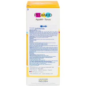 Siro Pediakid Appétit Tonus hỗ trợ kích thích cảm giác thèm ăn, giảm mệt mỏi (125ml)