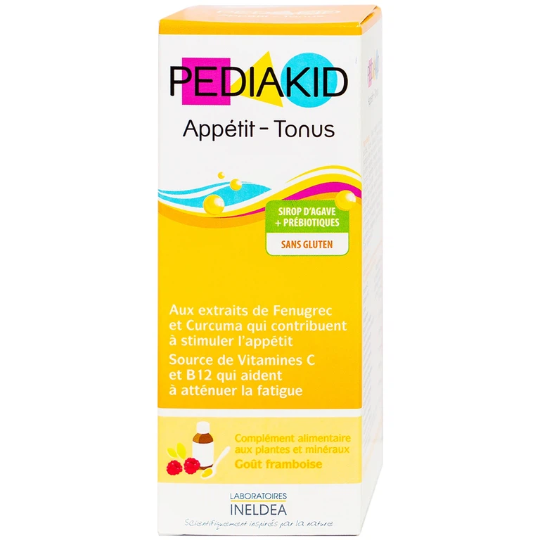 Siro Pediakid Appétit Tonus hỗ trợ kích thích cảm giác thèm ăn, giảm mệt mỏi (125ml)