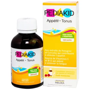 Siro Pediakid Appétit Tonus hỗ trợ kích thích cảm giác thèm ăn, giảm mệt mỏi (125ml)