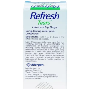 Thuốc nhỏ mắt Refresh Tears Allergan giảm khô mắt, mắt đỏ (15ml)